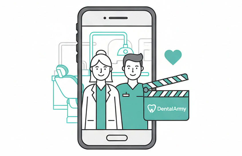 DentalArmy Recruiting für Zahnärzte – authentischer Social Media Content und Videoproduktion für Mitarbeitergewinnung in der Zahnarztpraxis